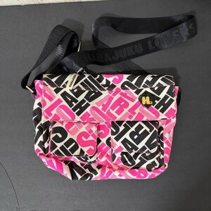 Harajuku Lovers Vibrant Pink and Black Crossbody Bag